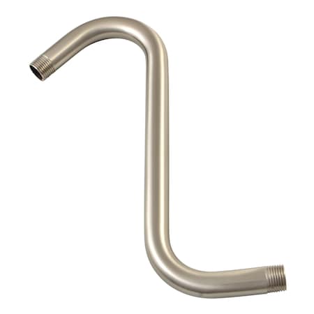 Showerscape Trimscape 10" S-Shape Shower Arm, Brushed Nickel K159A8